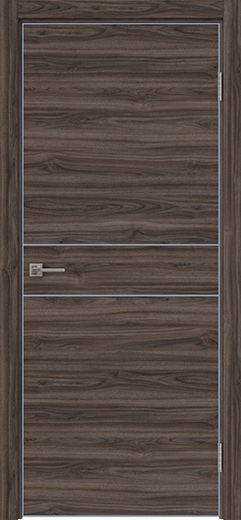 Dorsum-Eco 12.2, Экошпон Орех Пекан шоколад-602 H, AL-кромка хром с 4-х сторон