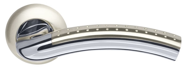 Ручка Armadillo (Армадилло) раздельная LD26 Libra SN/CP-3 матовый никель/хром TECH (кв. 8х140)
