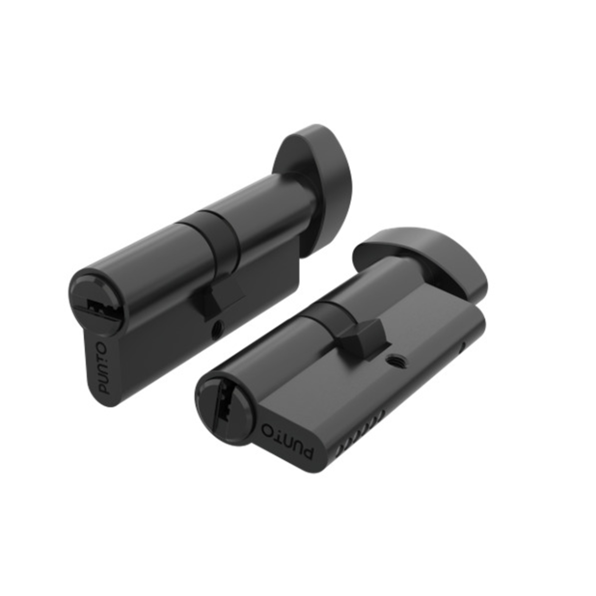 Цилиндр Punto (Пунто) Z3002Knob90(45+10+35) с вертушкой BL черный