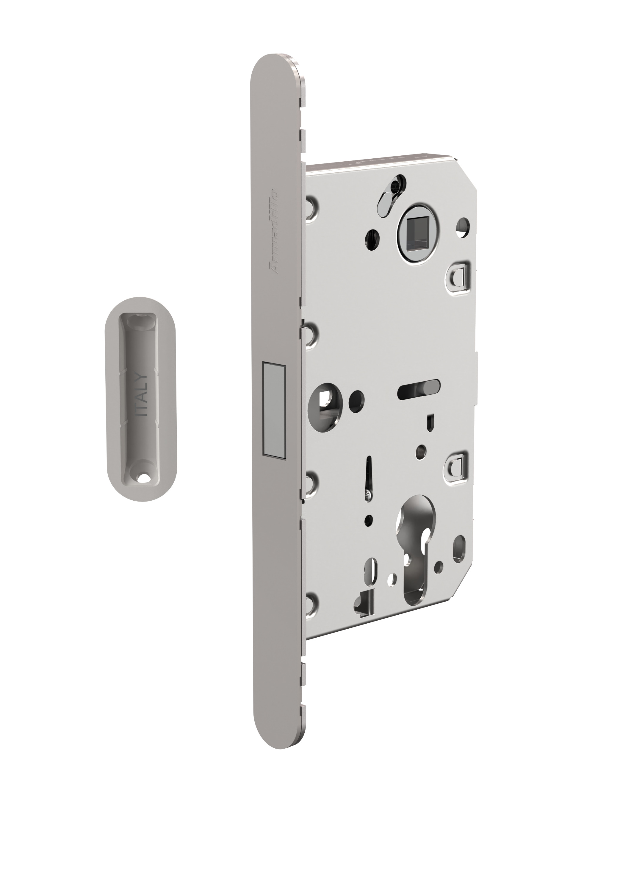 Замок Armadillo (Армадилло) магнитный под цилиндр GRAVITY.PRO G02.196.50.85 MWSC итальянский тисненый