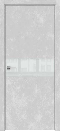 Dorsum-Eco 9.1, Экошпон Бетон серый, AL-кромка черная с 2-х сторон