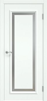 Межкомнатная дверь Actus 6.1 эмаль RAL 9003, триплекс белый