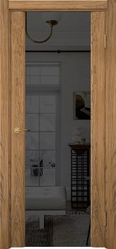 Межкомнатная дверь Vitrum 2.3 шпон дуб шервуд, триплекс черный