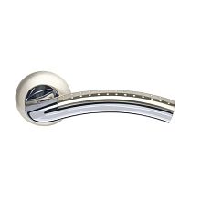 Ручка дверная LIBRA-LD26-1SNCP-3 (ЦАМ, матовый никель – хром)