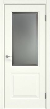 Межкомнатная дверь Lacuna 11.2 эмаль RAL 9010, матовое стекло