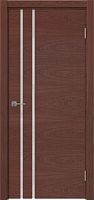 Межкомнатная дверь Vitrum 1.4 шпон красное дерево, триплекс белый