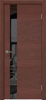 Межкомнатная дверь Dorsum 1.1 шпон красное дерево, лакобель черный