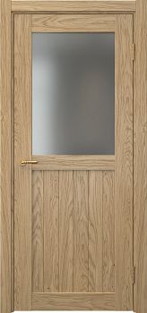 Межкомнатная дверь Vetus Loft 13.2 натуральный шпон дуба, матовое стекло
