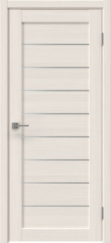 Межкомнатная дверь Vilis 18 экошпон лиственница беленая, матовое стекло