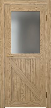Межкомнатная дверь Vetus Loft 9.2 натуральный шпон дуба, матовое стекло