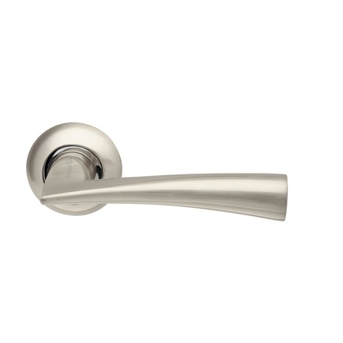 Ручка дверная COLUMBA-LD80-1SNCP-3 (ЦАМ, матовый никель – хром)