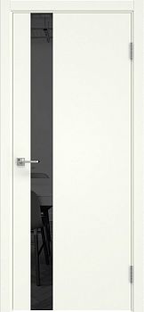 Межкомнатная дверь Dorsum 1.1 эмаль RAL 9010 слоновая кость, лакобель черный