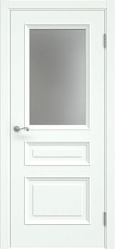 Межкомнатная дверь Actus 7.3 эмаль RAL 9003, матовое стекло