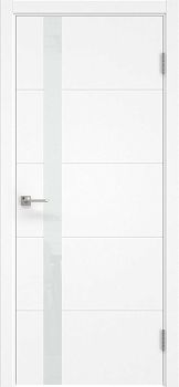 Межкомнатная дверь Dorsum 3.1F эмаль белая, лакобель белый