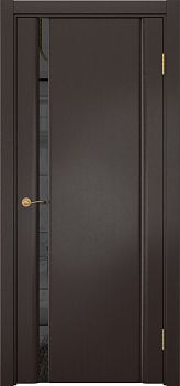 Межкомнатная дверь Vitrum 2.1 шпон венге, триплекс черный