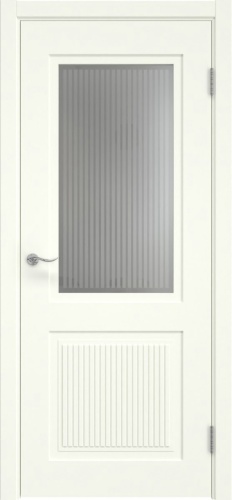 Межкомнатная дверь Lacuna 9.2 эмаль RAL 9010, матовое стекло